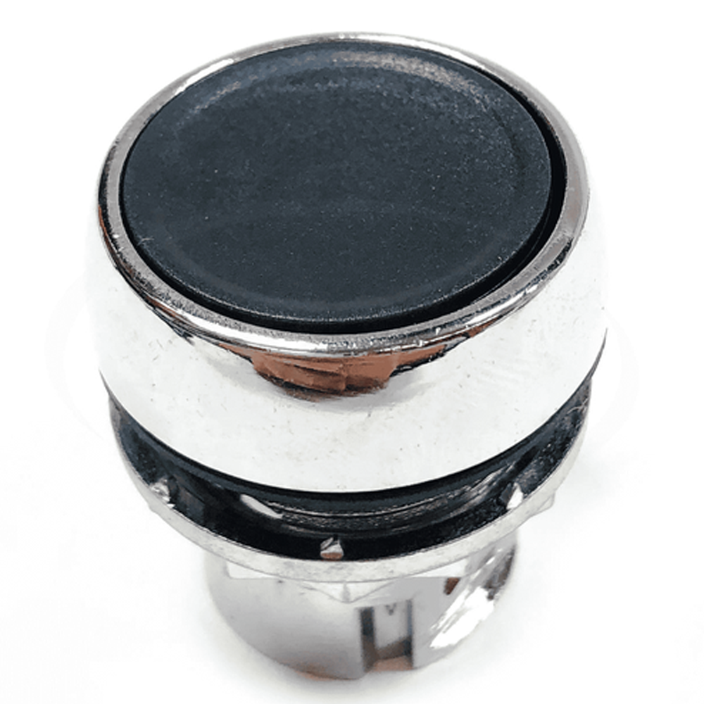 AB 22MM PUSH BUTTON FLUSH BLACK NON IL