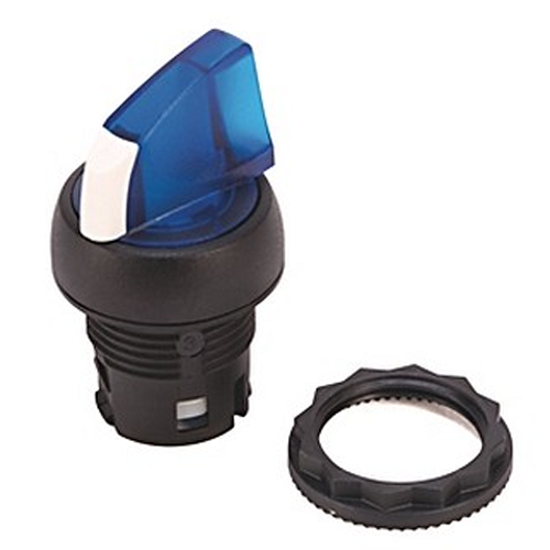 AB 22MM 3 POS SEL SW MN/MN/MN ILLUMINATED GREEN