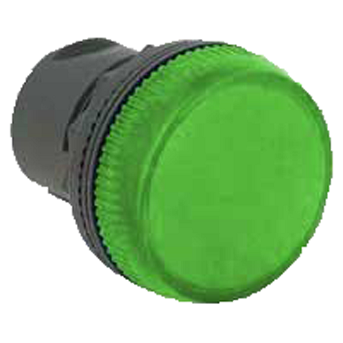 AB 22MM OPERATOR DIFUSED PLT LIGHT GREEN
