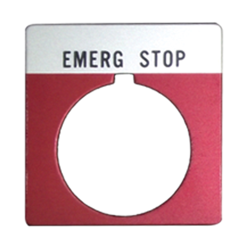 AB 30MM RED E-STOP LEGEND