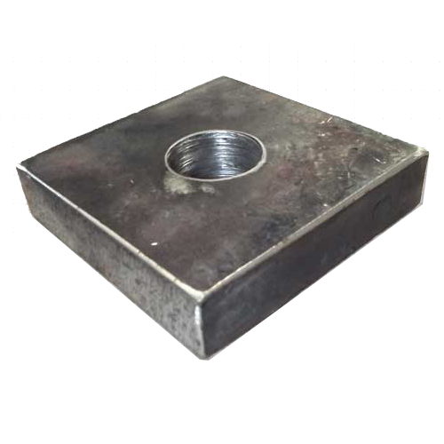 4X4X1" BOSS PIN PLATE (1.25" HOLE)