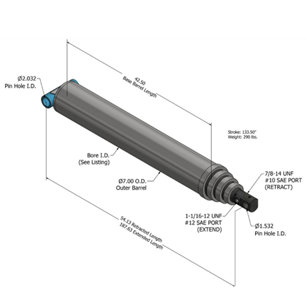 EJECT CYL, 25YD RL, F5000/PT5000