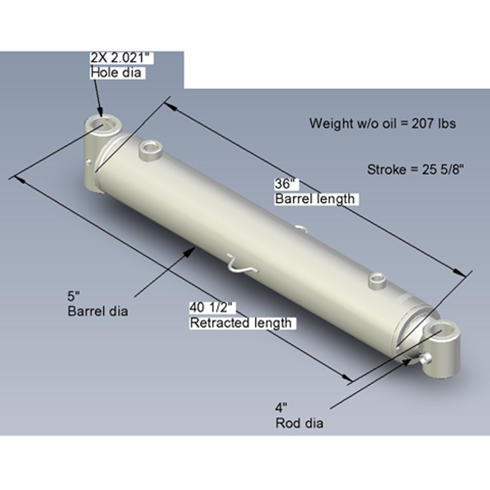 SWEEP CYL,5.00X4.00X25.62, XC