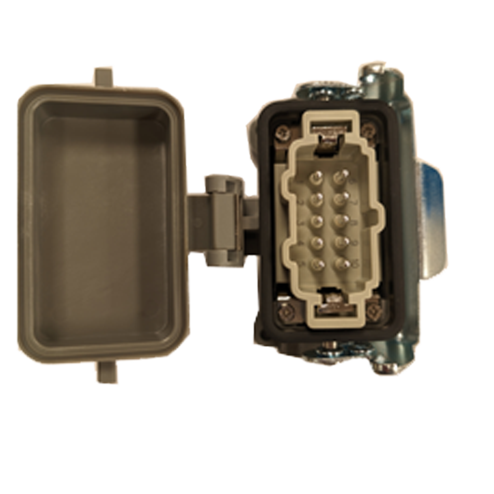 10 PIN BASE CONNECTOR HOUSING + MALE INS