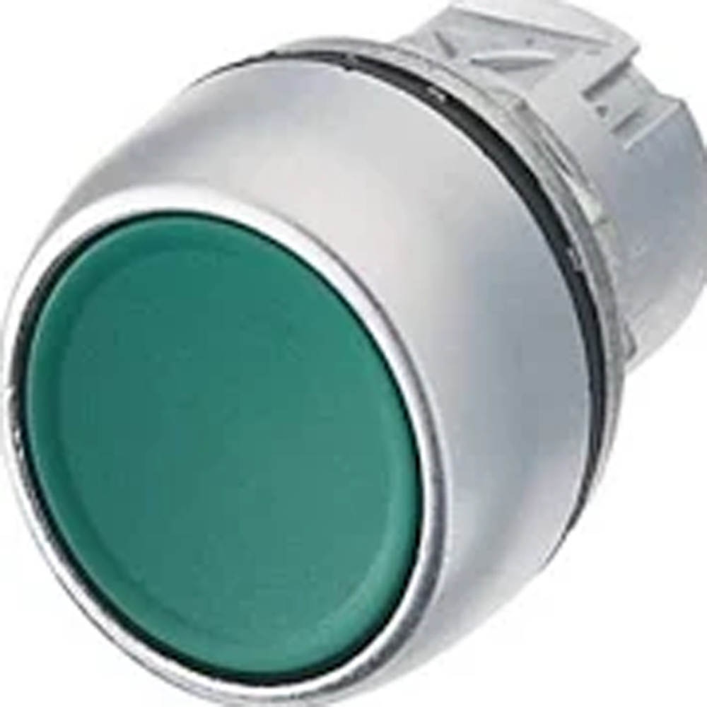 AB 22MM PUSH BUTTON FLUSH GREEN NON IL