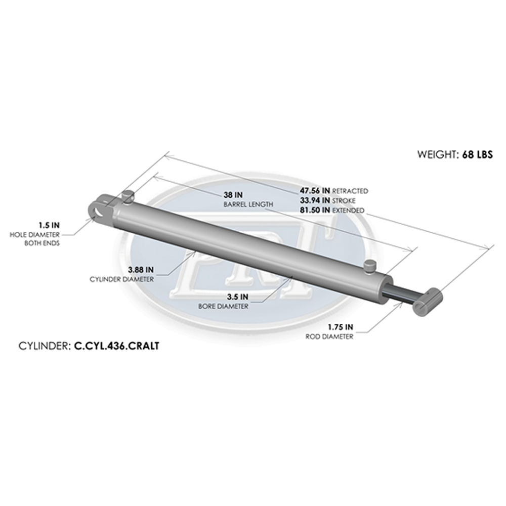 4B/36/2.0R/34S COMPACTOR CYL CRAM A LOT