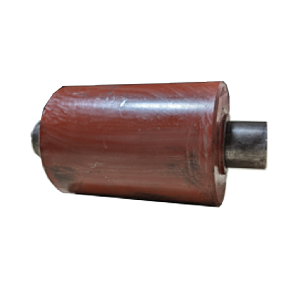 SOLID STEEL 4 (DIAM) X 6 NOSE ROLLER W/AXLE