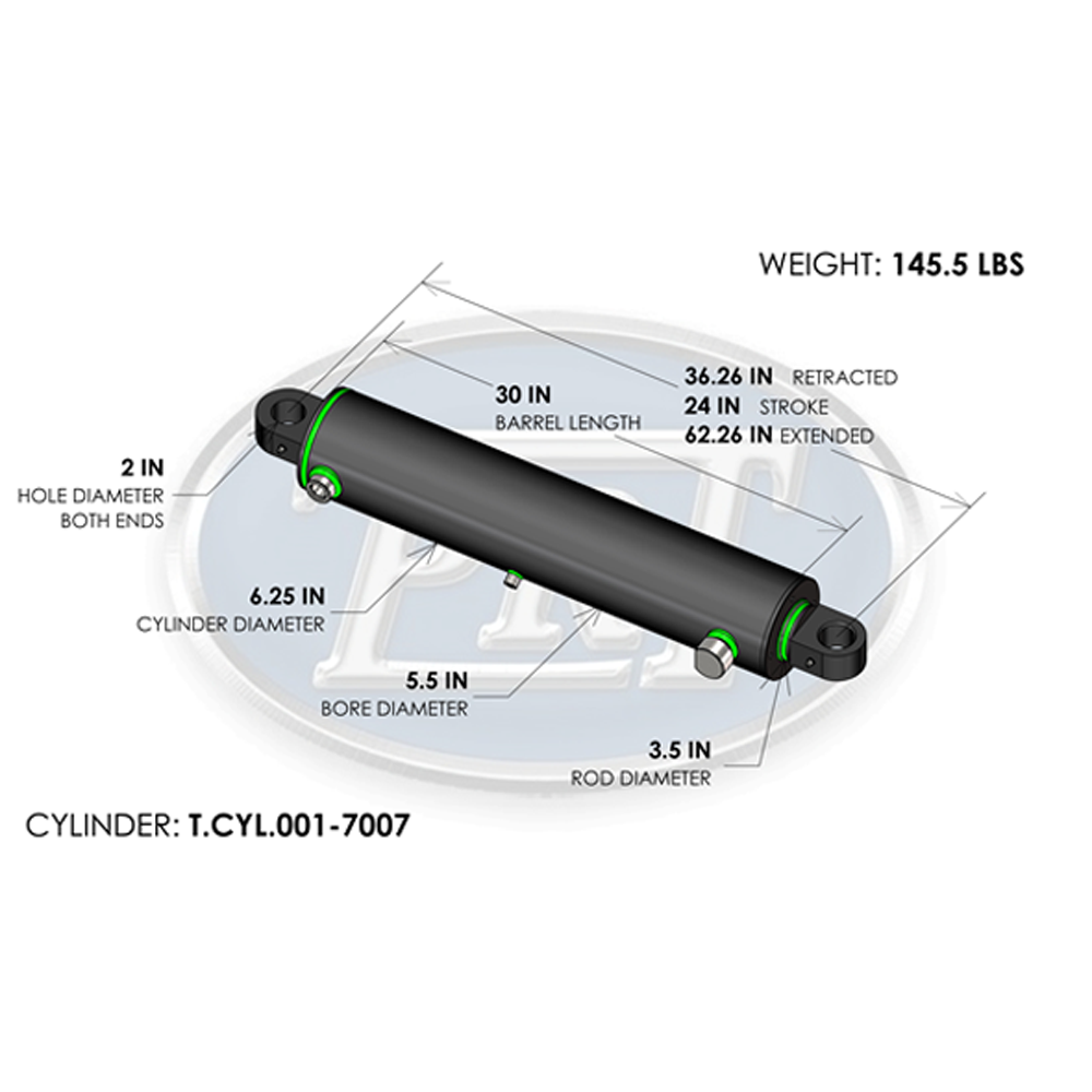 HEIL 5000 INSIDE/SWEEP CYLINDER