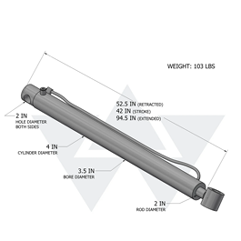 CYLINDER, TG LIFT, KC 3.5x42x2