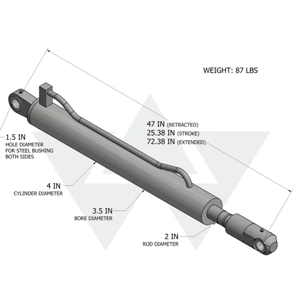 FORK CYLINDER, 3.50X2.00X26.00